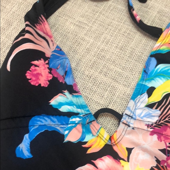 Laundry by Design Floral One Piece Swimsuit NWOT L - Picture 7 of 14